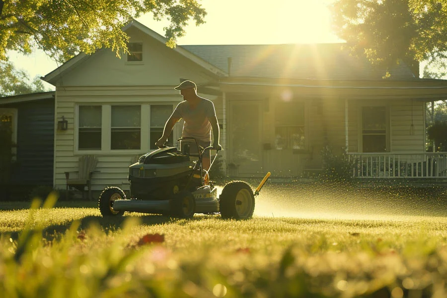 small battery operated lawn mowers